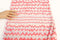 Pink Light Gray Cream Abstract Chevron Light Weight Mesh Knit Fabric 1 yard  Extra Wide  LMS00014